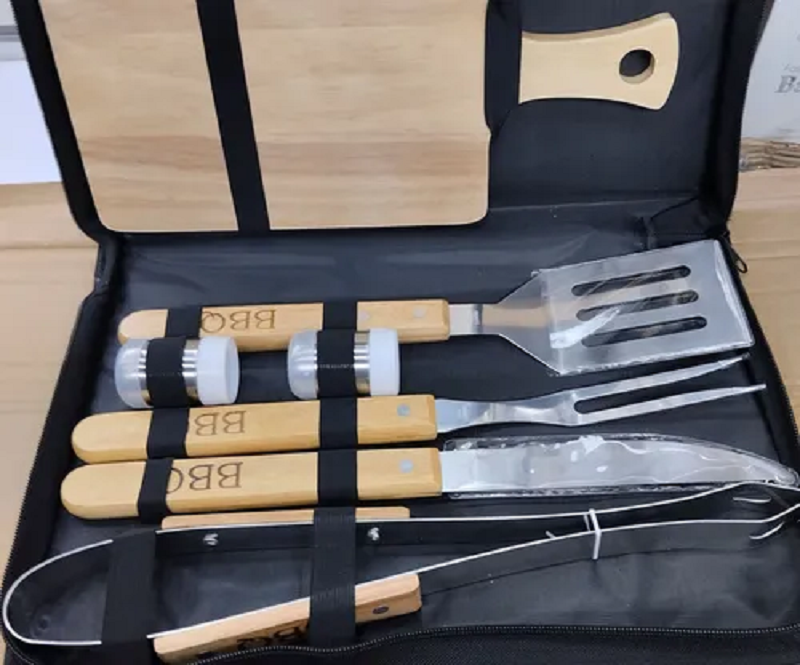 Miniatura 2 de Kit Para Asados Parrillada Bbq 7 Pc